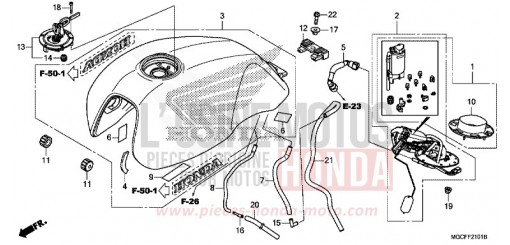 RESERVOIR A CARBURANT/POMPE A CARBURANT (CB1100CA/NA/NAD) CB1100NAK de 2019